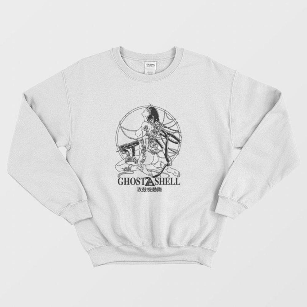 Ghost In The Shell Anime Sci Fi Cyberpunk Otaku Graphic Unisex Sweatshirt